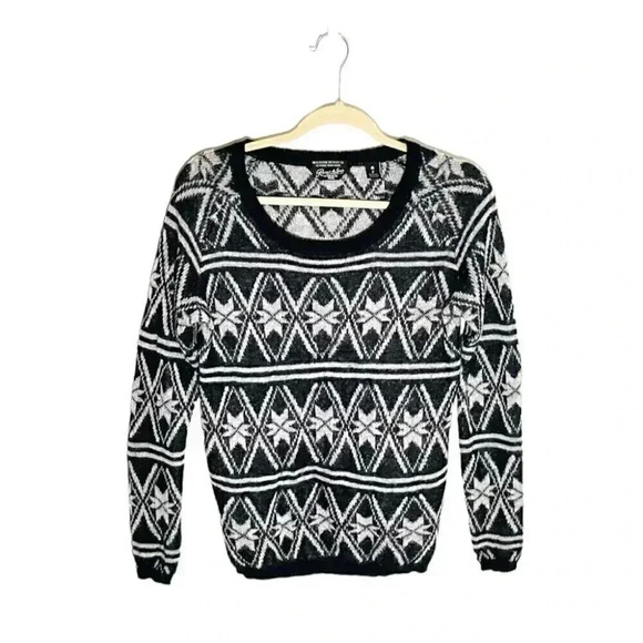 Maison Scotch Scotch & Soda Fair Isle Fuzzy Knit Sweater - Picture 1 of 5